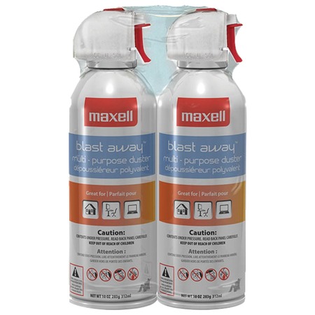 Maxell Blast Away Canned Air, Pack/2 190026 - CA4